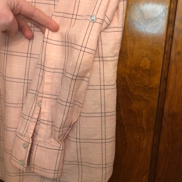Tyler Boe Light Pink Plaid Collared Shirt sz. 10 - Picture 4 of 8